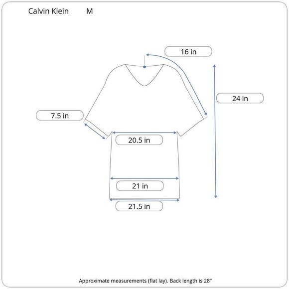 Calvin Klein Fading Split Tye Die Hi-Low Top - Picture 7 of 7